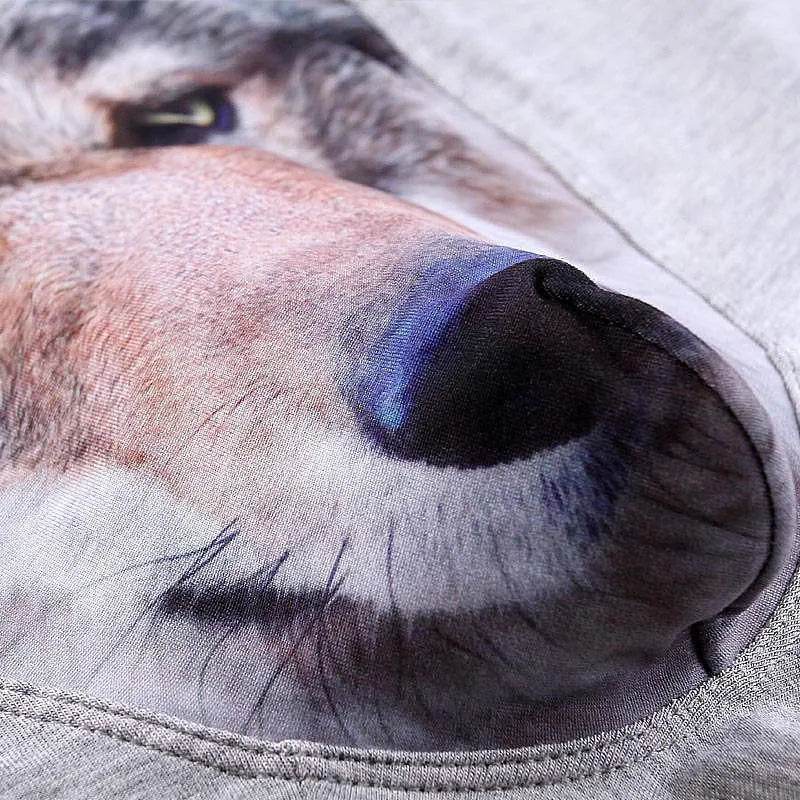 Printed Wolf Head Big Bird  Men's Boxer Briefs Underwear