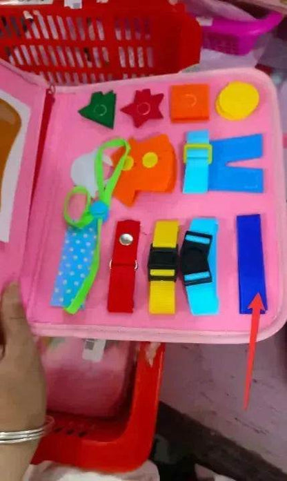 Nouvelle planche d'activités pour enfants Busy Board, jeu d'apprentissage de l'habillage et du boutonnage pour bébé, jouet d'apprentissage sensoriel préscolaire pour l'éducation précoce