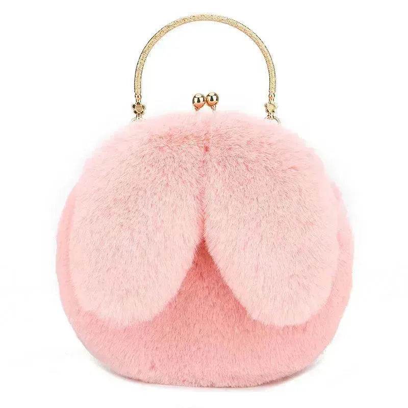 Sac à main en peluche avec chaîne pour petite fille