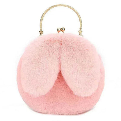 Sac à main en peluche avec chaîne pour petite fille