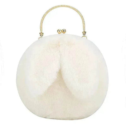 Sac à main en peluche avec chaîne pour petite fille