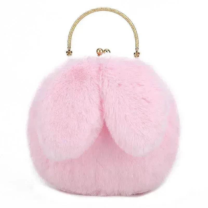 Sac à main en peluche avec chaîne pour petite fille