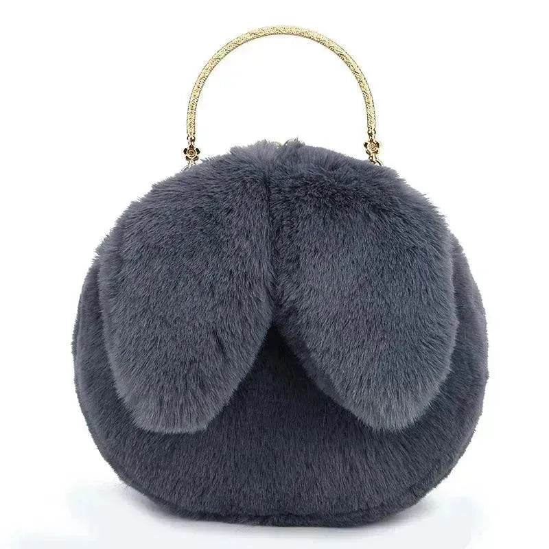 Sac à main en peluche avec chaîne pour petite fille