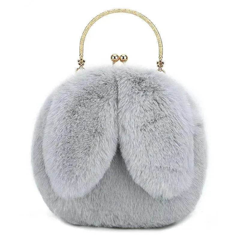 Sac à main en peluche avec chaîne pour petite fille