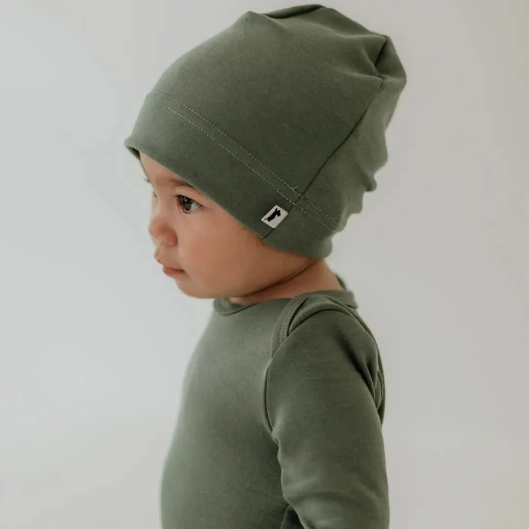 Baby Long-Sleeve Bamboo Onesie | Burnt Brick
