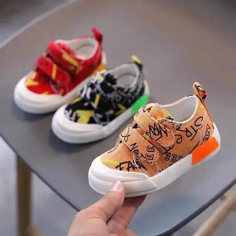 Chaussures Bébé en Toile - Baskets Fille/Garçon 0-2 Ans