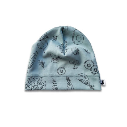 Baby/Kids' Bamboo Beanie | Blue Checkers