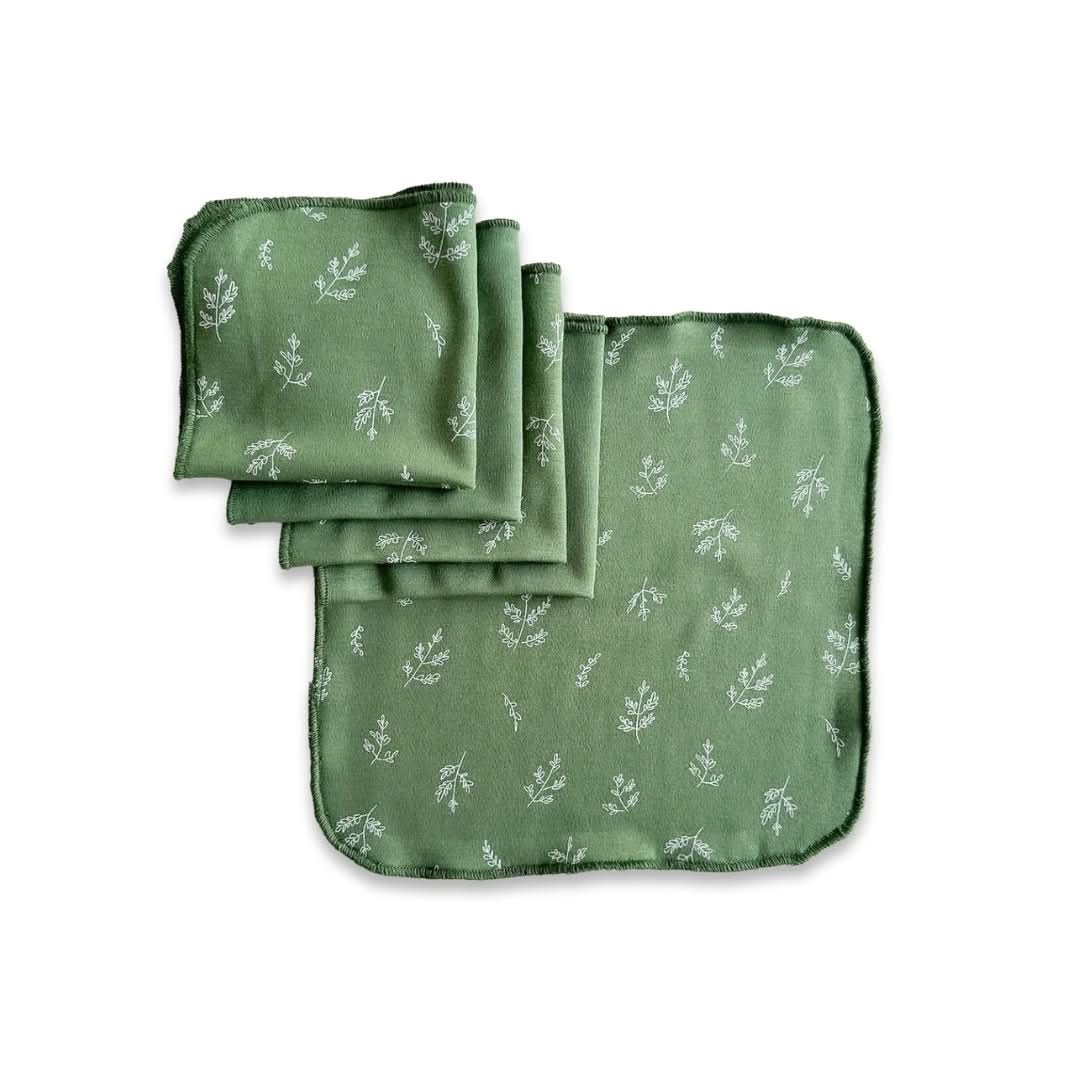 Bamboo Baby Washcloths (Pack Of 5) | Raibow Stripe