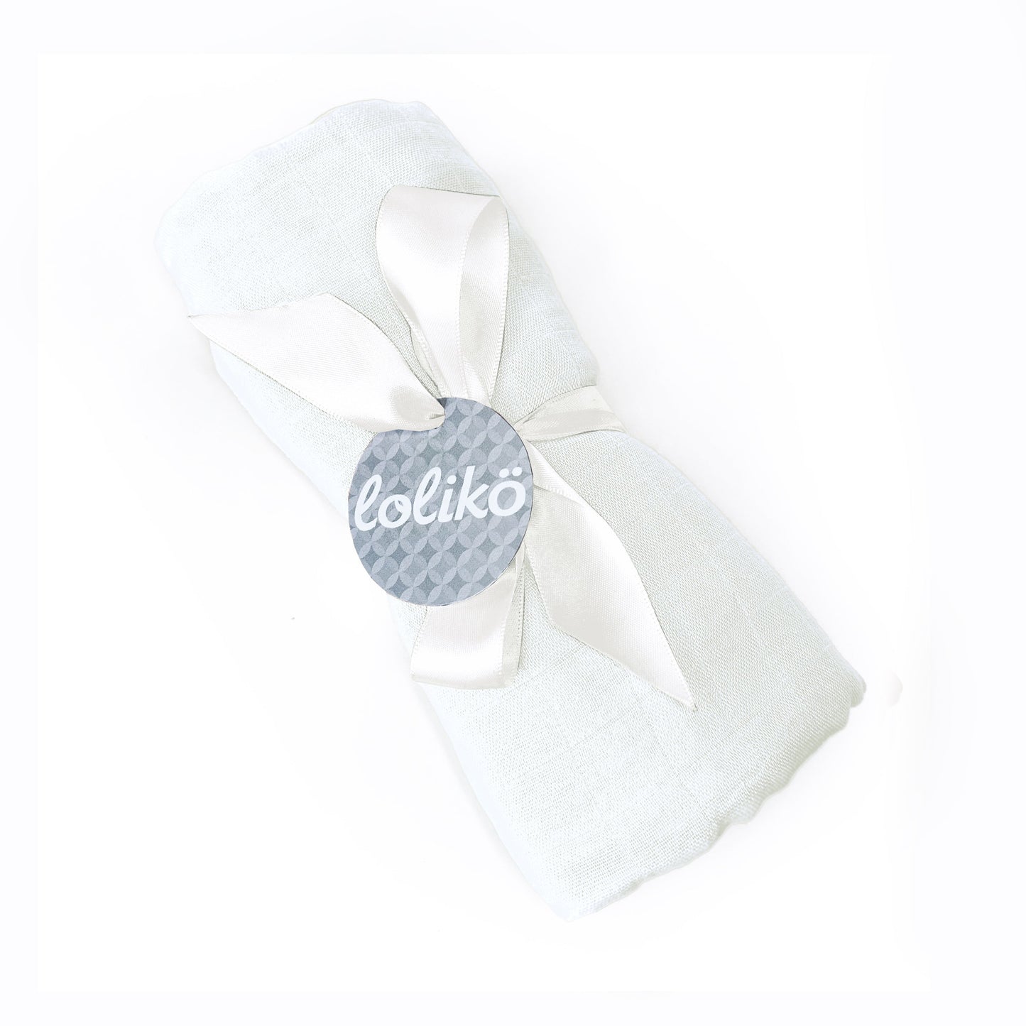 Mousseline en bambou pour bébé blanche
