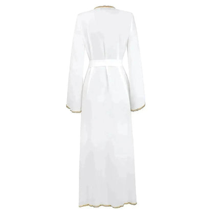 Bandage cardigan robe Arab  dress