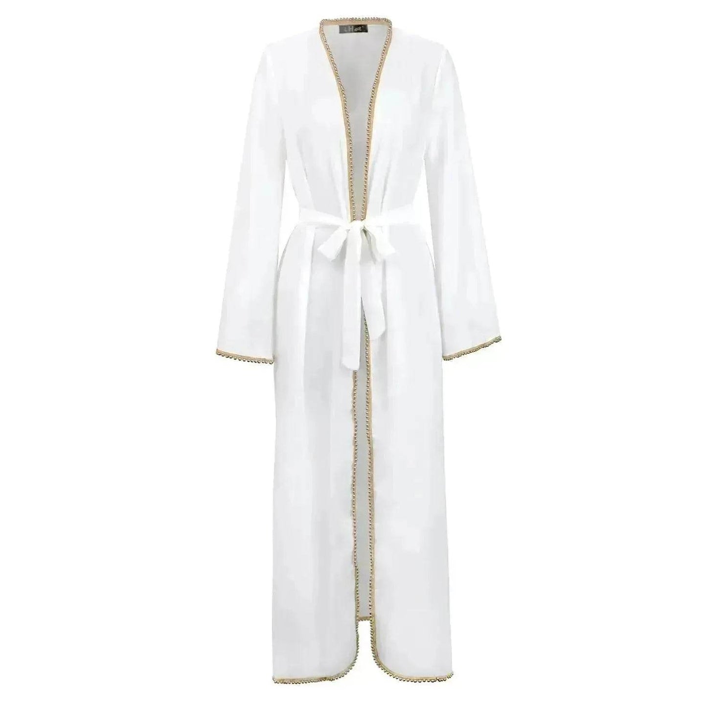 Bandage cardigan robe Arab  dress