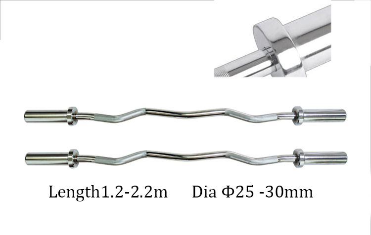 Barres d'haltères olympiques et standard HAJEX 4 pieds, 5 pieds, 6 pieds et 7 pieds