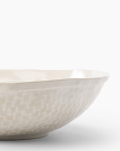Basketweave Serving Bowl