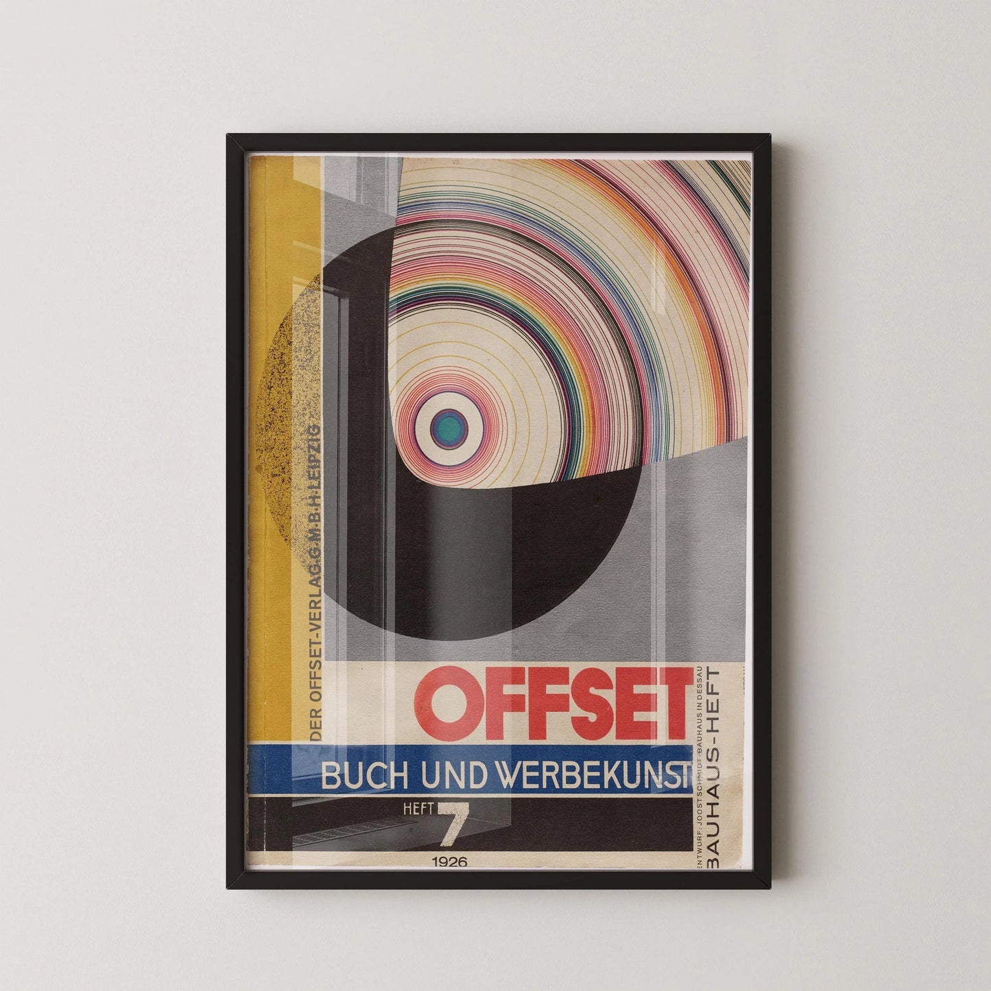 Bauhaus Magazine Cover Art Print: Joost Schmidt Mid-Century Modern