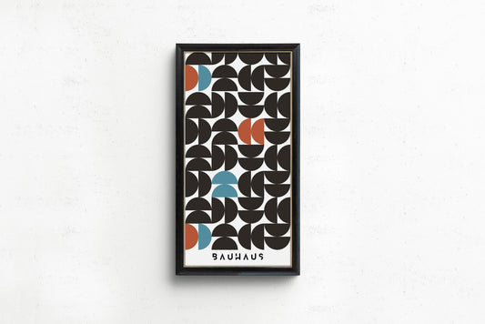 Bauhaus Geometric Art Print: Mid-Century Modern Giclee