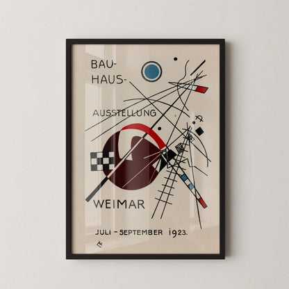 Bauhaus Art Print: Beige & Black Mid-Century Modern Giclee
