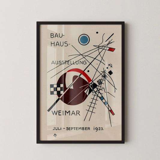 Bauhaus Art Print: Beige & Black Mid-Century Modern Giclee