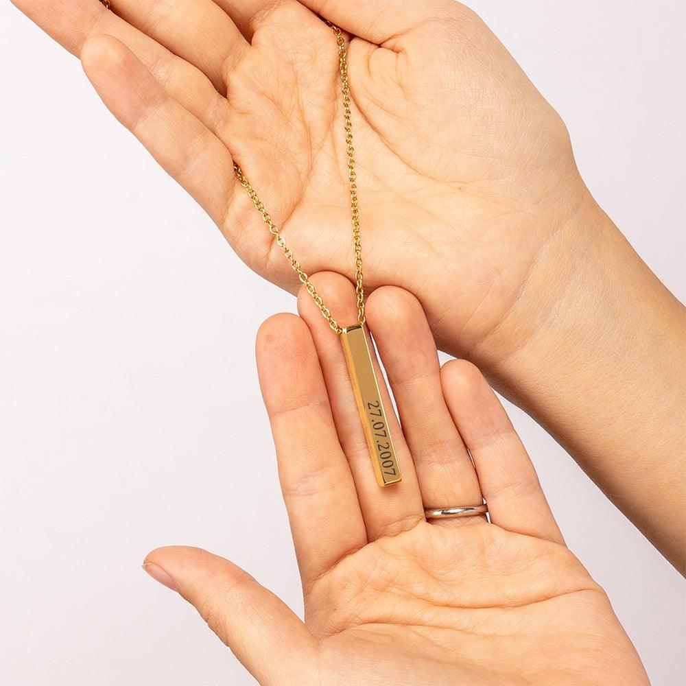 Custom Date Engravable Necklace