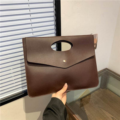 Women's Versatile Handheld Tote Bag With Large Capacity Envelope Handbag