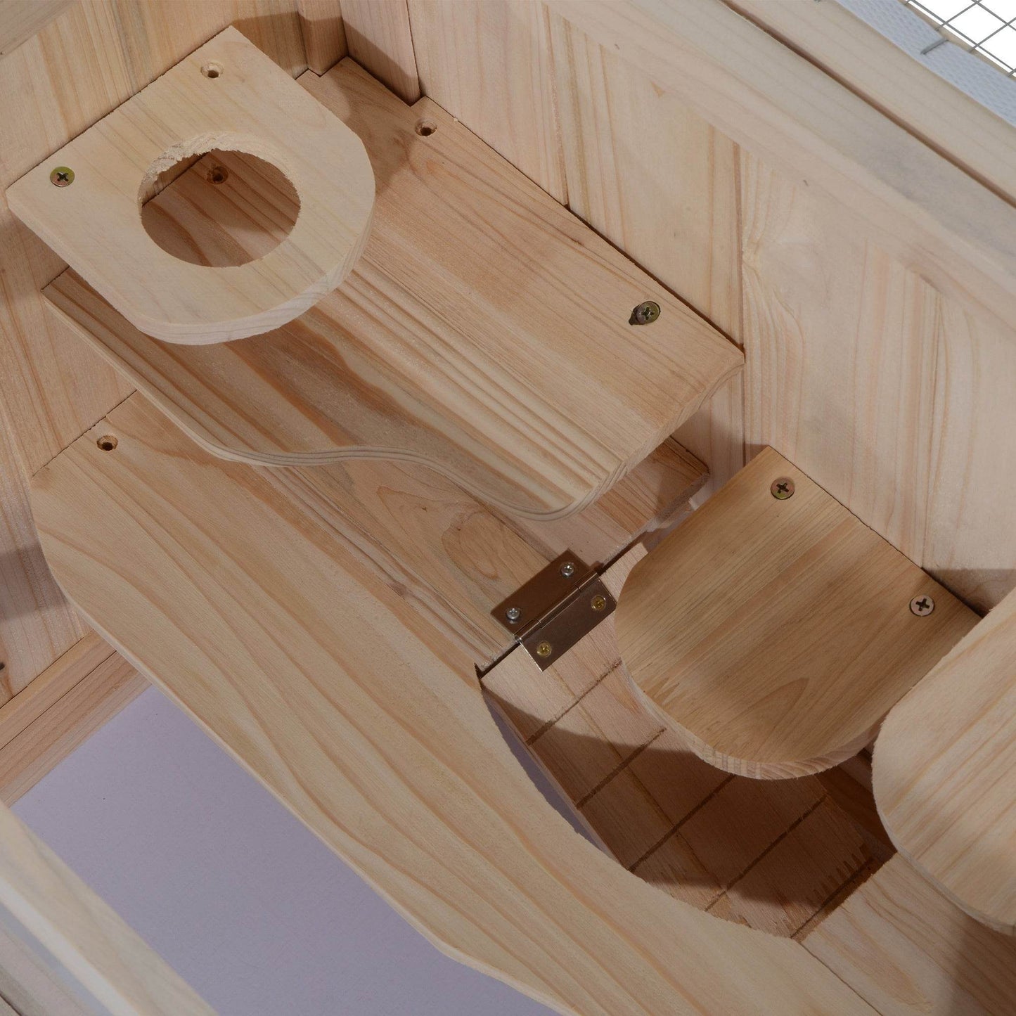 2- Tier Wooden Crafted Hamster Rodent Habitat Cage