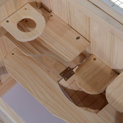 2- Tier Wooden Crafted Hamster Rodent Habitat Cage