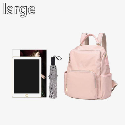 Unisex Portable Waterproof Plain color Backpack for school