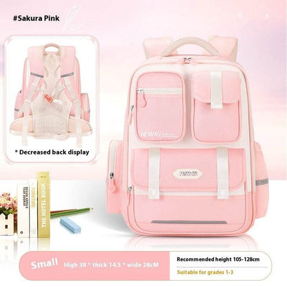 Children's Spine Protection Backpack Multi-compartment Burden Reduction Schoolbag