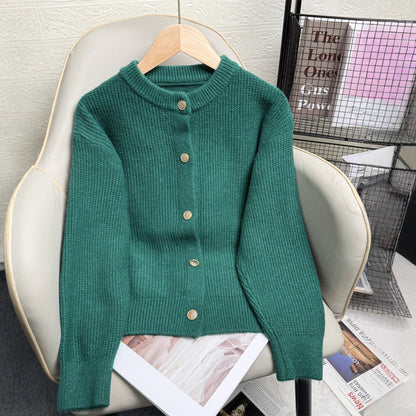 Women’s Slim-Fit Fashion Sweater – Stylish Short Casual Knit Top for Fall & Winter