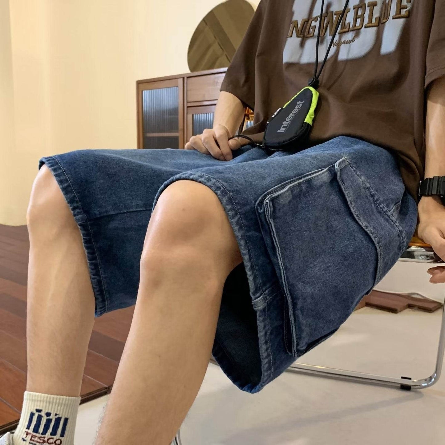 Baggy Denim Cargo Shorts For Men Jeans - Fashion Work Clothes