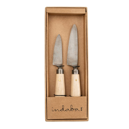 Beechwood Paring Knives, Set of 2