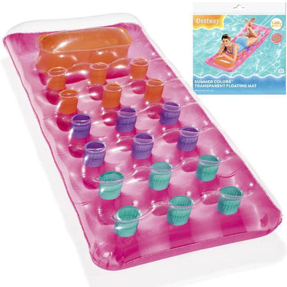 Tapis flottant transparent Bestway Summer Colors