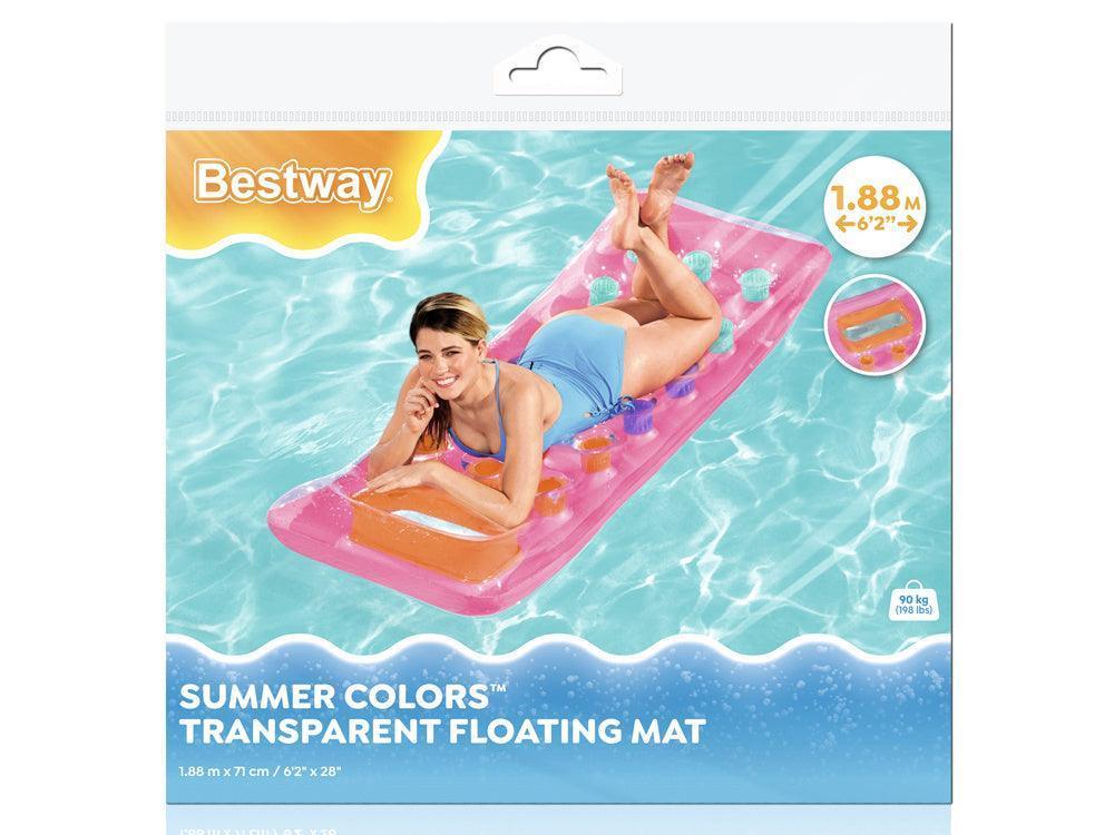Tapis flottant transparent Bestway Summer Colors