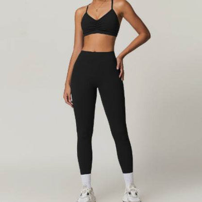 2pcs Yoga Outfit set Sport Fitness Workout Gym wear for women