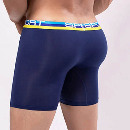Anti-wear Ice Silk breathable Midway Boxer Beach swimming Underwear