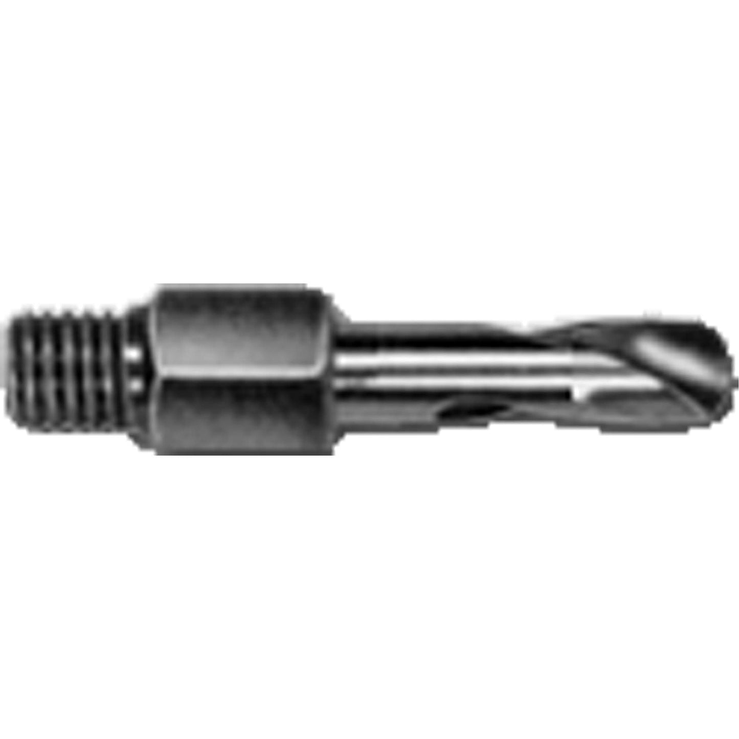 Threaded Shank Drill Bit Adapter, #21, High Speed Steel, 5/16" Flute