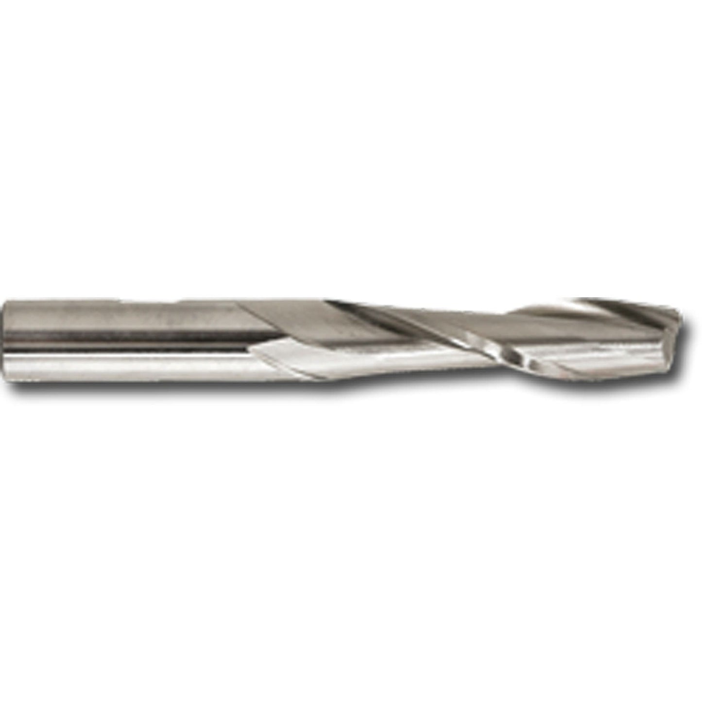Weldon Shank Long Series End Mill, 1" Dia., 2 Flutes, High Speed Cobalt