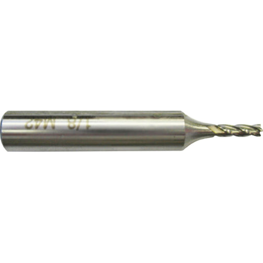 Weldon Shank End Mill, 1/2" Dia., 4 Flutes, Cobalt