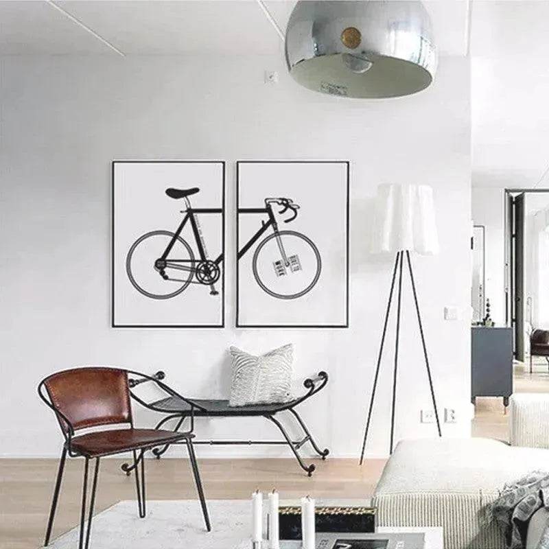 Cadre de vélo décoratif, décoration murale pour la maison