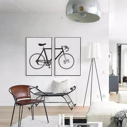 Cadre de vélo décoratif, décoration murale pour la maison