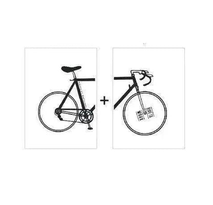 Cadre de vélo décoratif, décoration murale pour la maison
