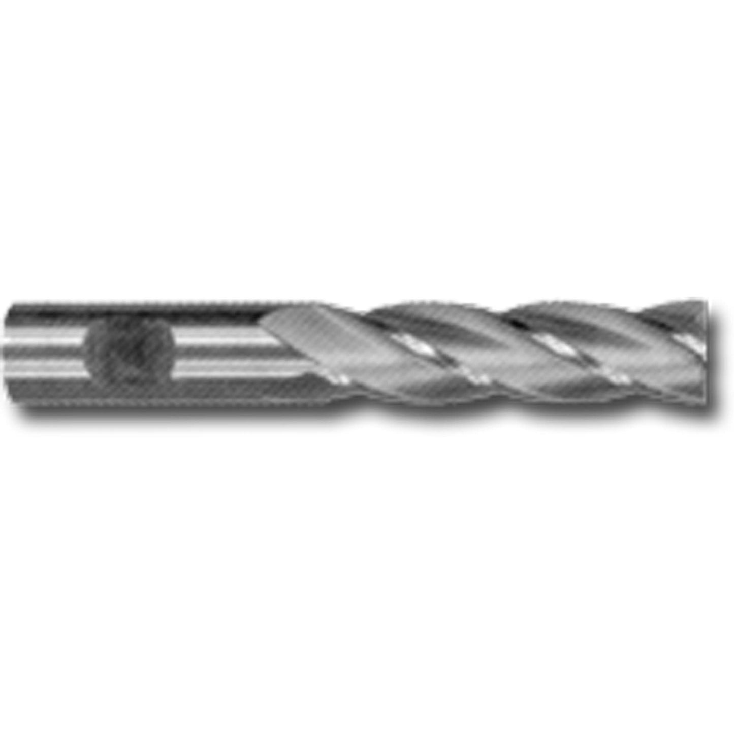 Weldon Shank Long Series End Mill, 15/16" Dia., 6 Flutes, High Speed Cobalt