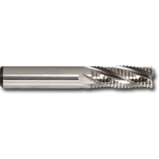 Weldon Shank Rip-R End Mill, 15/32" Dia., 4 Flutes, High Speed Cobalt