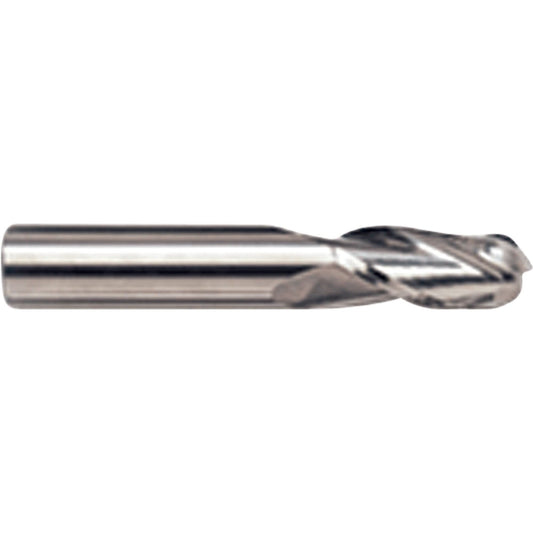 Ball Nose End Mill, 5/64" Dia., 2 Flutes, Carbide