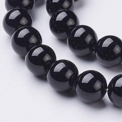 Black Onyx Gemstone Bead
