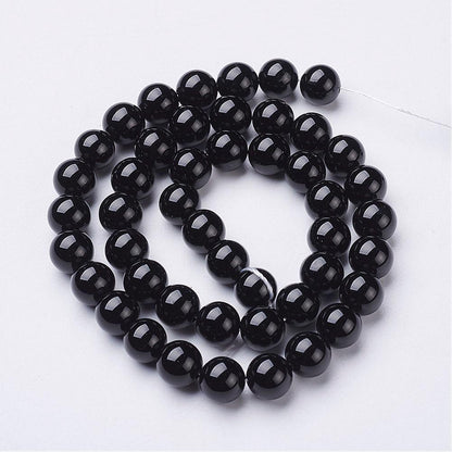 Black Onyx Gemstone Bead
