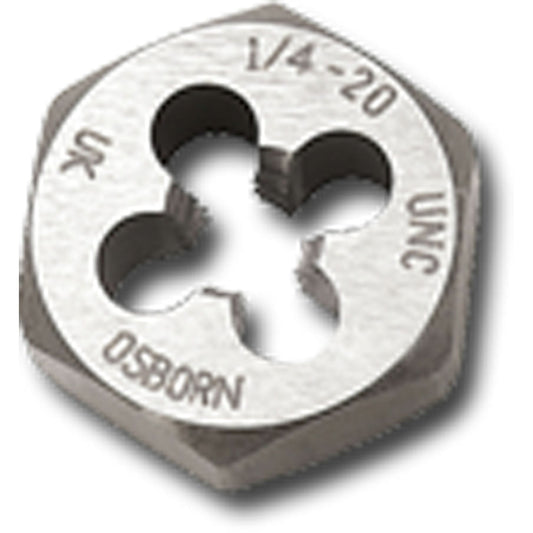 Hexagon Rethreading Die Nut, 1.1" Dia., M12x1.25 Thread, Carbon