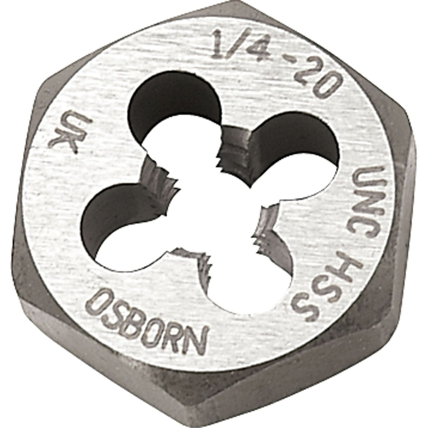 Hexagonal Rethreading Die, 1-1/10" Dia., 1/2"-13 Thread, Carbon