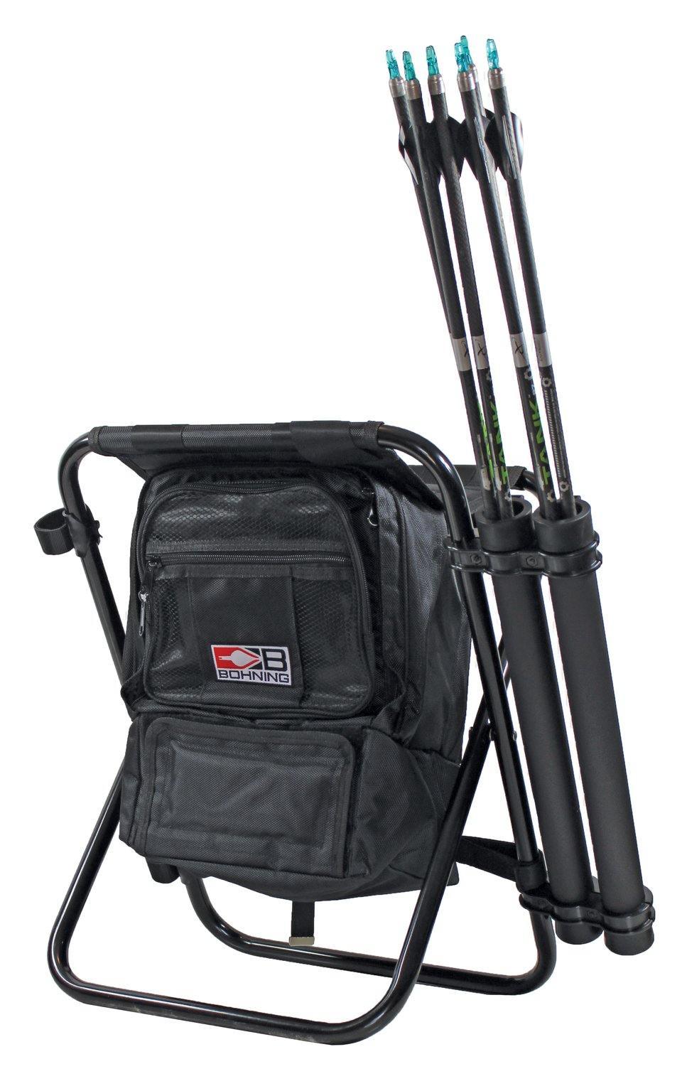 Bohning Archery Shooter Stool With Arrow Tubes/Umbrella Holder