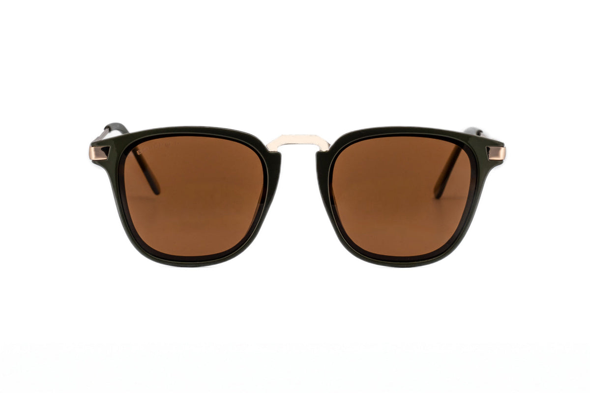 Boléro Maven — Matte Black Square Keyhole Sunglasses