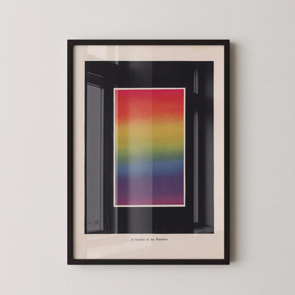 Rainbow Symbol Vintage Art Print - Bonnie E. Snow (Framed or Unframed)